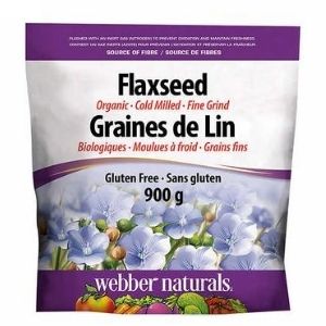 Image of Webber Naturals Organic Ground Flaxseed - 1 x 900 Grams